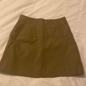 Suede free people skirt